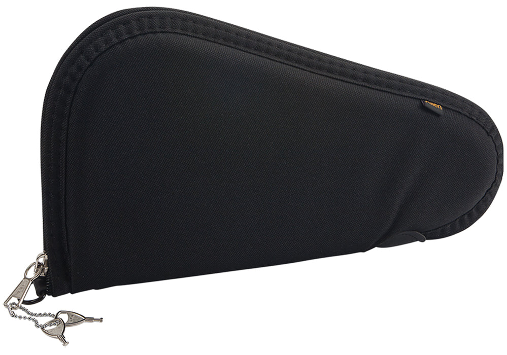 Allen 748 Locking Handgun Case Black Endura, YKK Zippers & Foam Padding Includes 2 Keys 8" L