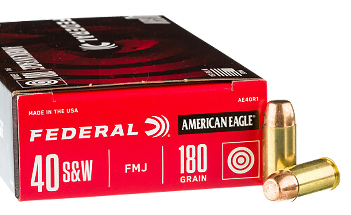 Federal C40180A400 Champion Training 40 S&W 180 gr Full Metal Jacket 400 Per Box/ 1 Case