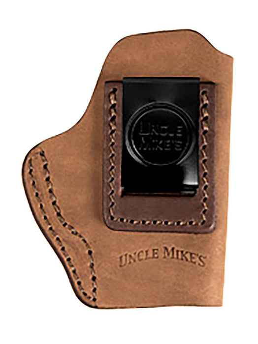 Uncle Mikes-leather(1791) UMIWB1BRWA Inside the Waistband  IWB Size 01 Brown Leather Belt Clip Fits Walther PPK