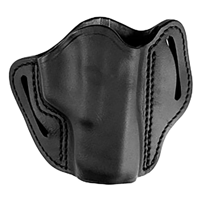 Uncle Mikes-leather(1791) UMOWB2MBLR Outside The Waistband Holster OWB Size 02 Matte Black Leather Belt Slide Fits Glock 17/19 Right Hand