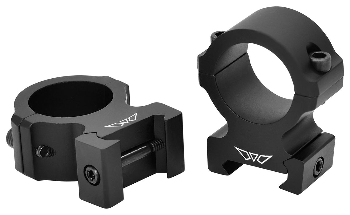 Warne V602M Horizontal Rings Vapor Matte Black 1" High 0 MOA