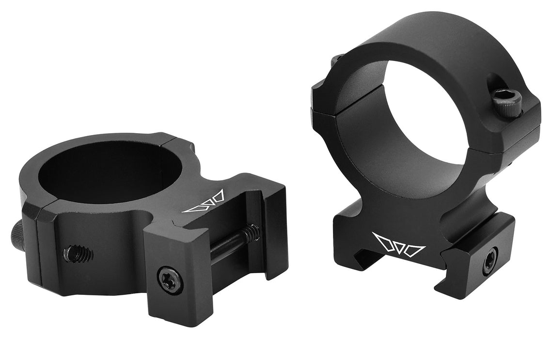 Warne V615M Horizontal Rings Vapor Matte Black 30mm High 0 MOA