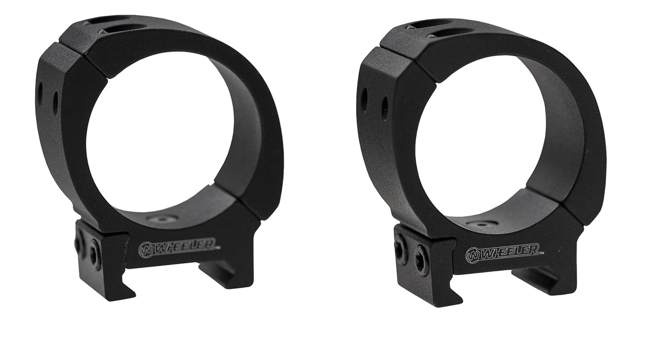 Wheeler 1133752 Sporter Scope Rings  Black 30mm High