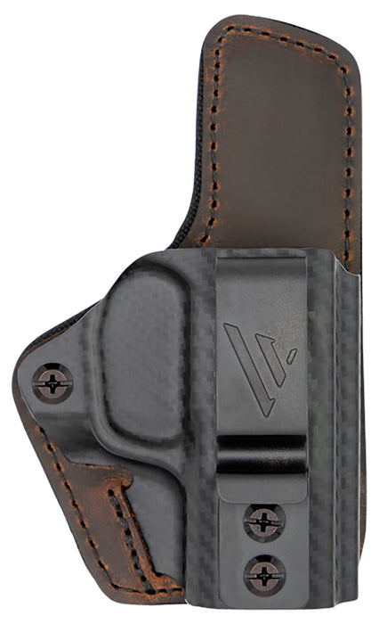 Versacarry CFC211G19 Comfort Flex Custom IWB Brown Polymer Belt Clip Fits Glock 19 Right Hand