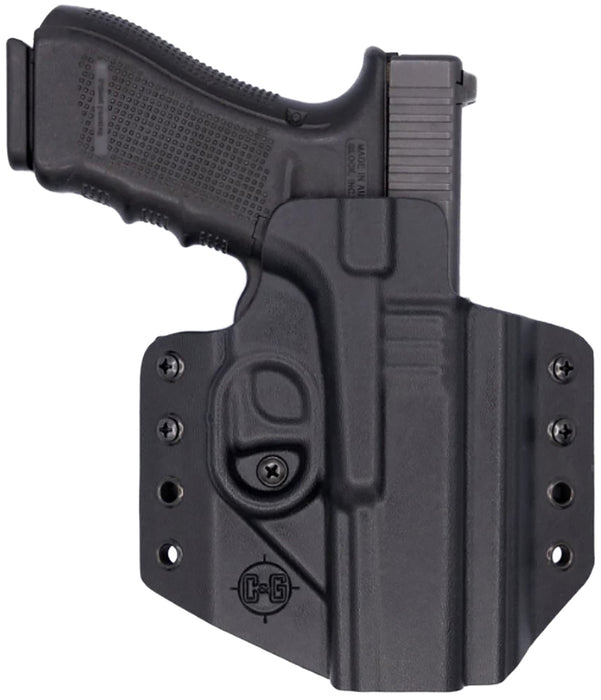 C&G Holsters 0000100 Covert  OWB Black Kydex Belt Loop Glock 17/22/47