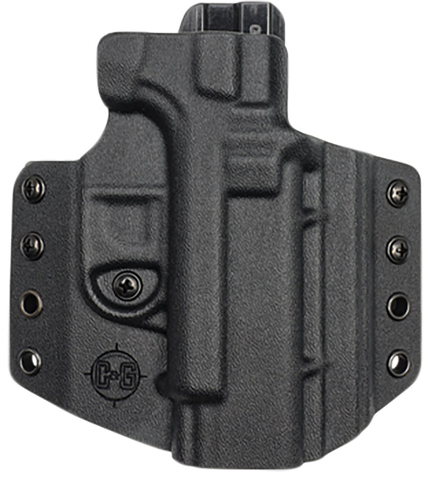 C&G Holsters 0006100 Covert  OWB Black Kydex Belt Loop Fits Glock 19 Fits Glock 23 Fits Glock 45