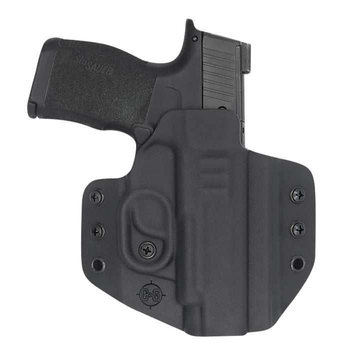 C&G Holsters 0250100 Covert  OWB Black Kydex Belt Loop Fits Sig P365 XL Right Hand