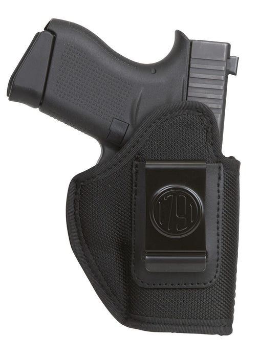 1791 Gunleather PNIWB3BLKL Premium Nylon  IWB Size 03 Black Ballistic Nylon Clip-On Left Hand