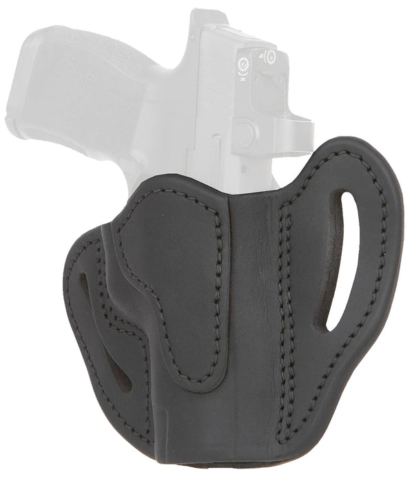 1791 Gunleather ORBHCMAXSBLR BHC MAX Optic Ready OWB Compact Stealth Black Leather Belt Slide Compatible w/Sig P365 XL/Glock 48 Right Hand