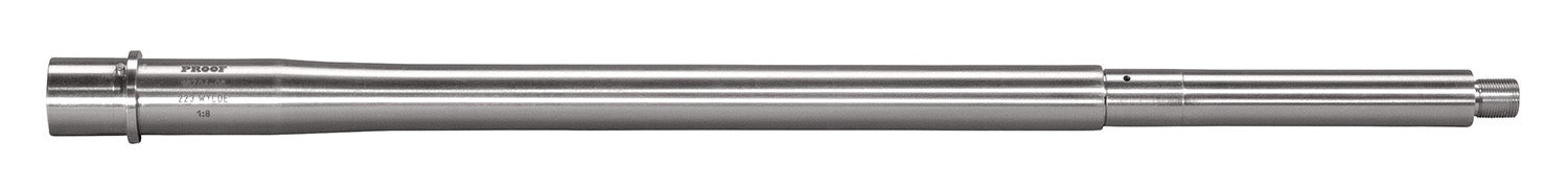 Proof Research 101582 AR-Style Barrel  223 Wylde 16" Midlength Gas System 1:7" Twist 4 Grooves, 1/2"-28 tpi, Stainless Stainless