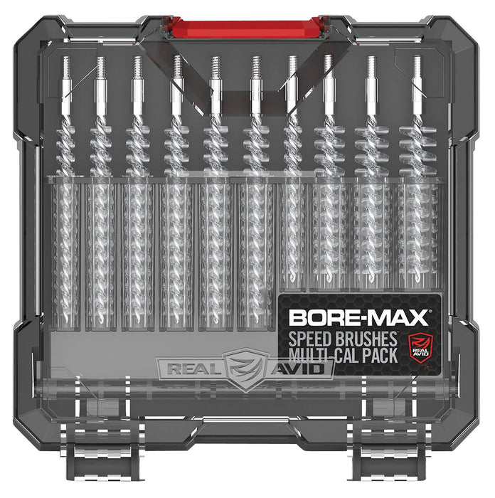 Real Avid AVBMSBS Bore-Max Speed Brush Set Multi-Caliber Nickel-Plated