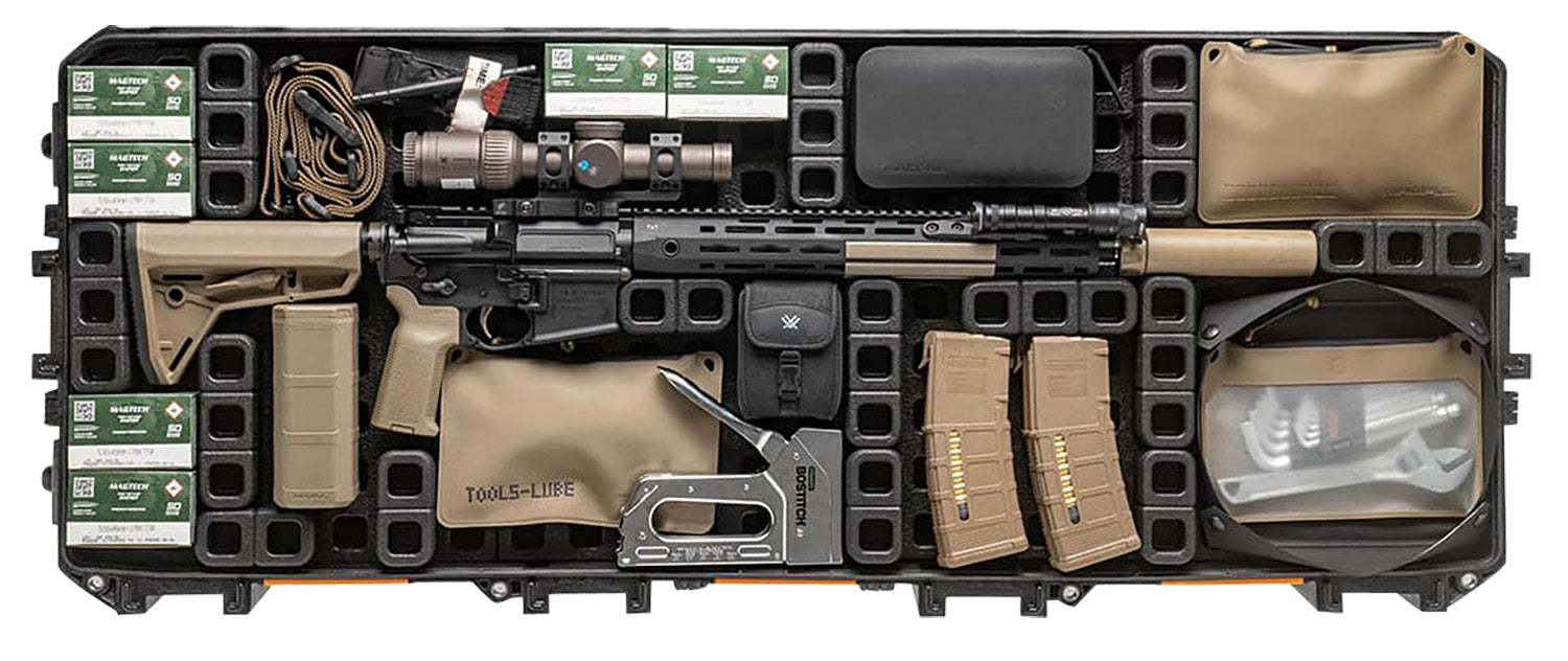 Magpul MAG1301-BLK DAKA Grid Organizer Black Polypropylene for Pelican 730 Vault Tactical Rifle Case