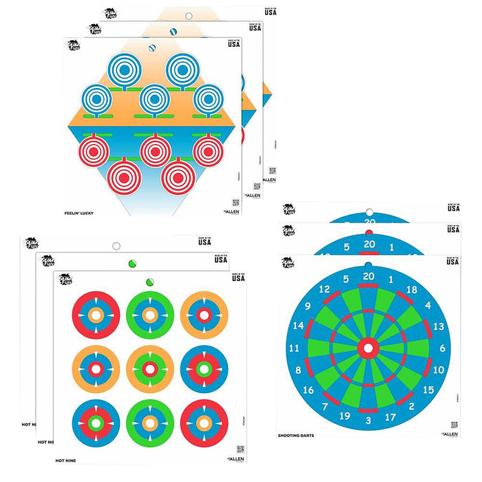 Allen 15638 EZ-Aim  Wall Paper Works w/Handgun/Shotgun/Airsoft Gun/BB Guns/Pellet Gun 12 x 12 12 Pack