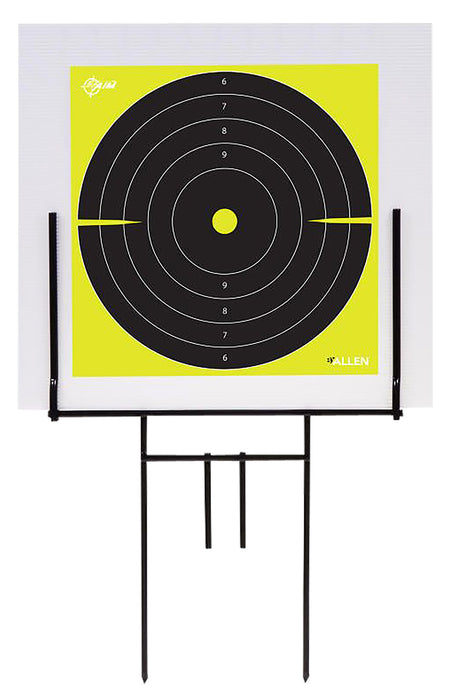 Allen 15309 EZ-Aim Portable Range Target Stand Black Steel 18" W x 19" H Standing Includes 2 Adhesive Targets