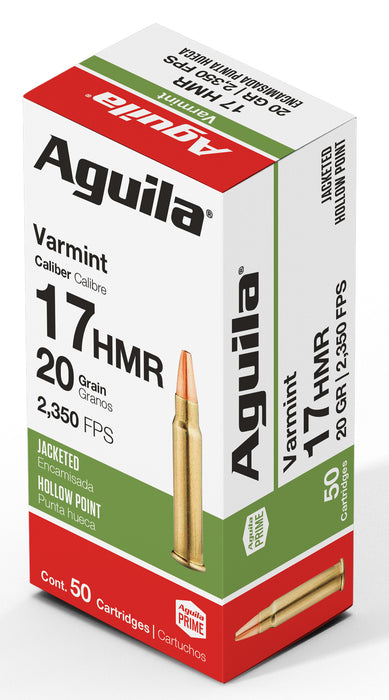 AGUILA 1B222347 17HMR JHP 20GR 50/20