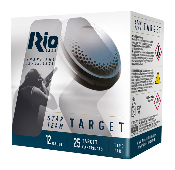 Rio Ammunition STT328 Star Team EVO  12Gauge 2.75" 1 1/8oz 8Shot 25 Per Box/10 Case