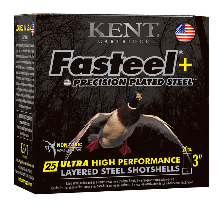 Kent Cartridge K203FSP282X4 Fasteel +  20 Gauge 3" 1 oz 2/4 Shot 25 Per Box/ 10 Case