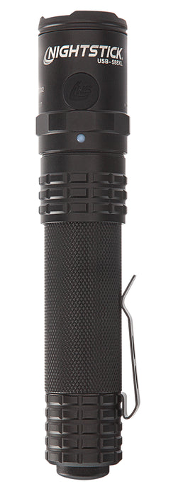 Nightstick USB588XL USB Dual-Light Tactical Flashlight  Black Anodized 125/350/450/850/1,100 Lumens White LED