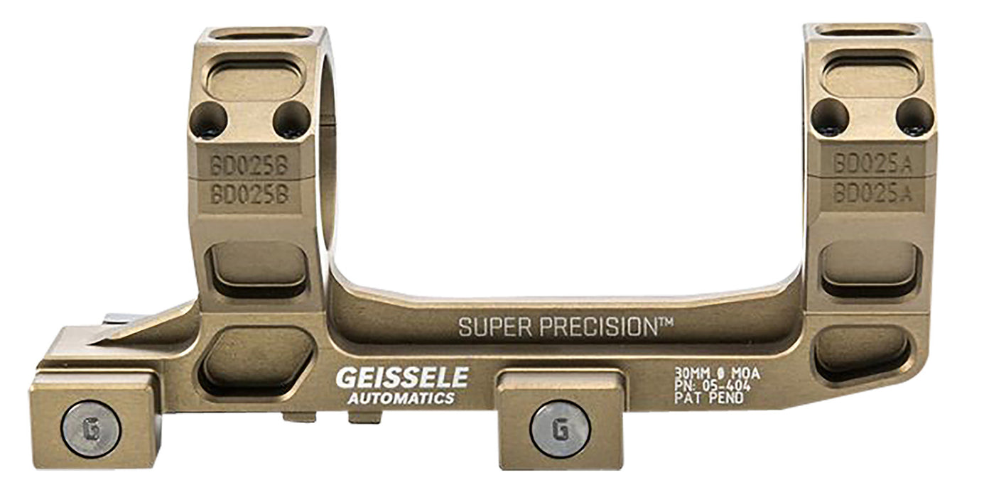 Geissele Automatics  AR15 Super Precision Scope Mount/Ring Combo Desert Dirt Color Anodized