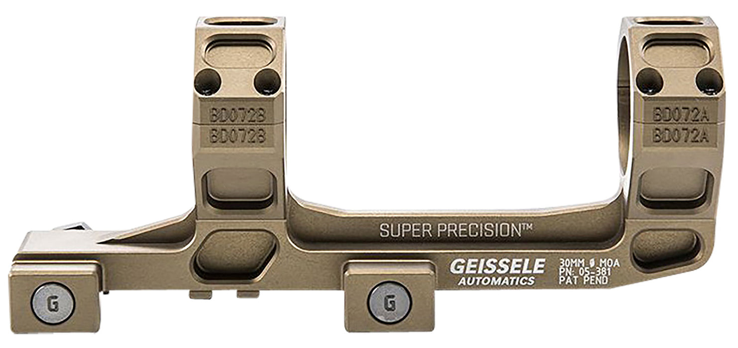 Geissele Automatics  AR15 Super Precision Scope Mount/Ring Combo Desert Dirt Color Anodized