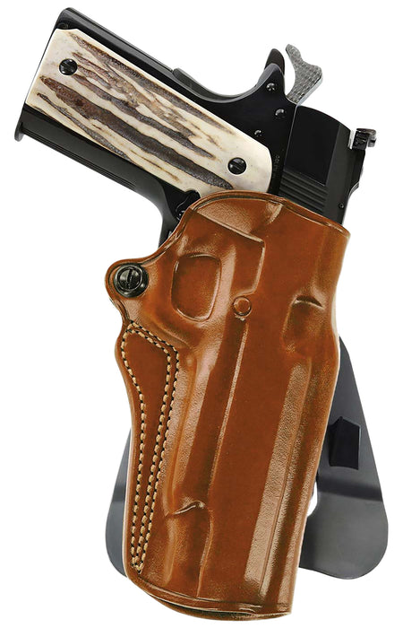 Galco SM2-266R Speed Master 2.0 OWB Tan Leather Paddle Fits Kimber/Springfield 1911 4", Colt/SW1911SC/Para USA 4 1/4" Right Hand