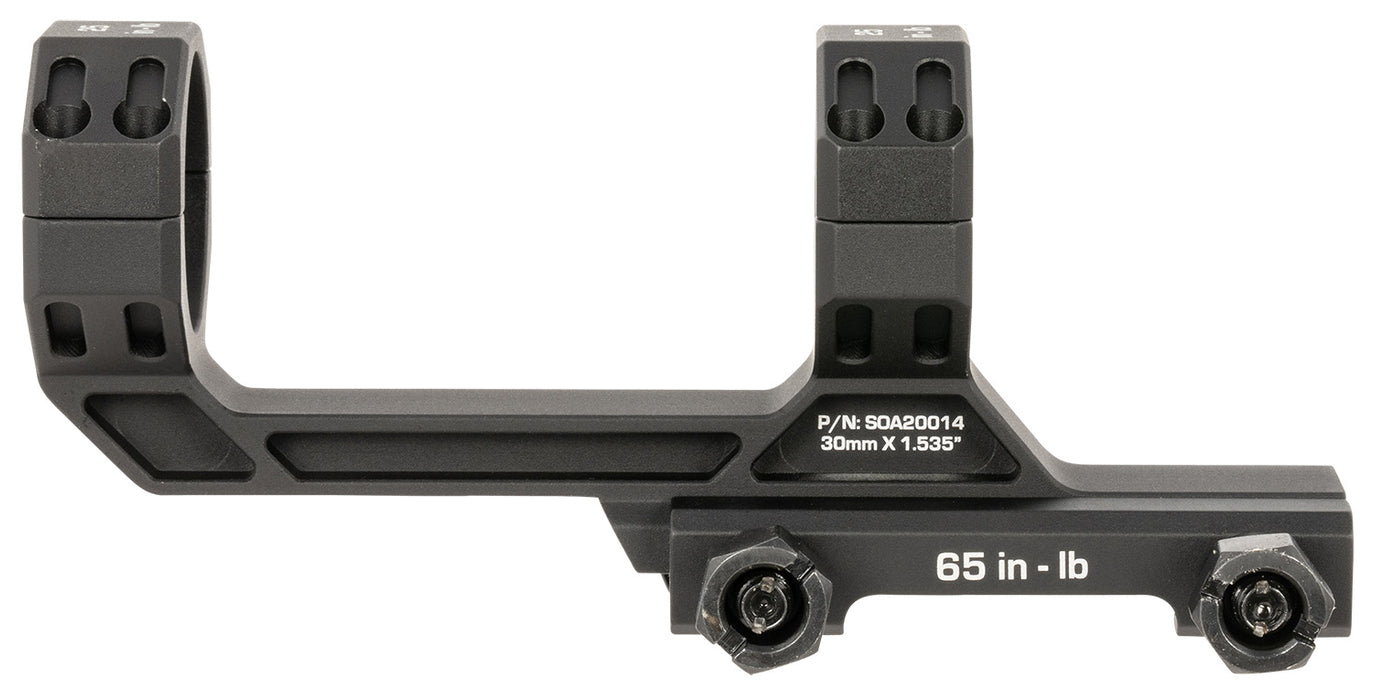 Sig Sauer Electro-Optics SOA20014 Alpha MSR Scope Mount/Ring Combo Black Anodized 30mm | 0 MOA