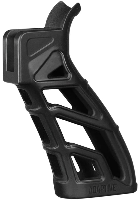 ADAPTIVE TACTICAL AT01900 Lightweight Tactical Grip (LTG)  Skeletonized Black Polymer, 25 Degree Grip Angle, Fits AR Platform