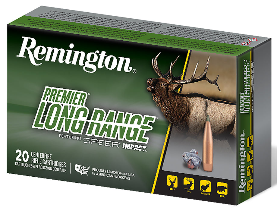 Remington Ammunition R28829 Premier Long Range 7mmPRC 175gr Speer Impact 20 Per Box/10 Case