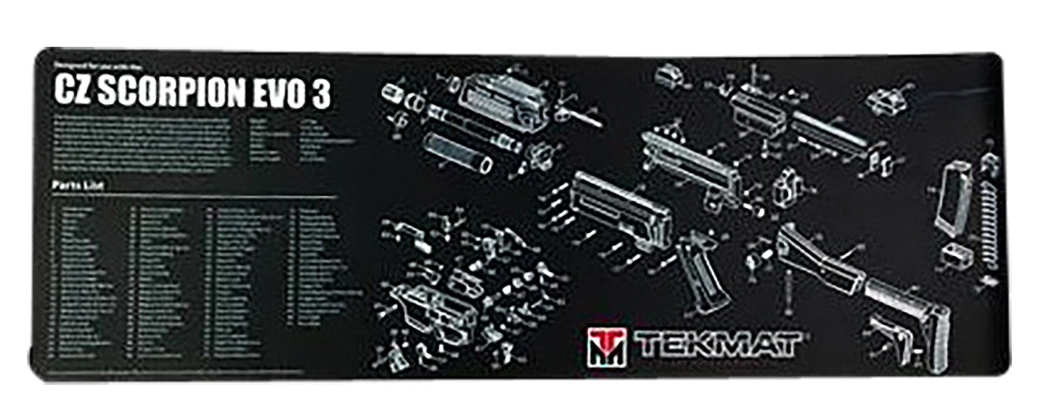 TekMat TEKR36CZSCORPION CZ Scorpion EVO 3 Cleaning Mat CZ Scorpion EVO 3 Parts Diagram 12" x 36"