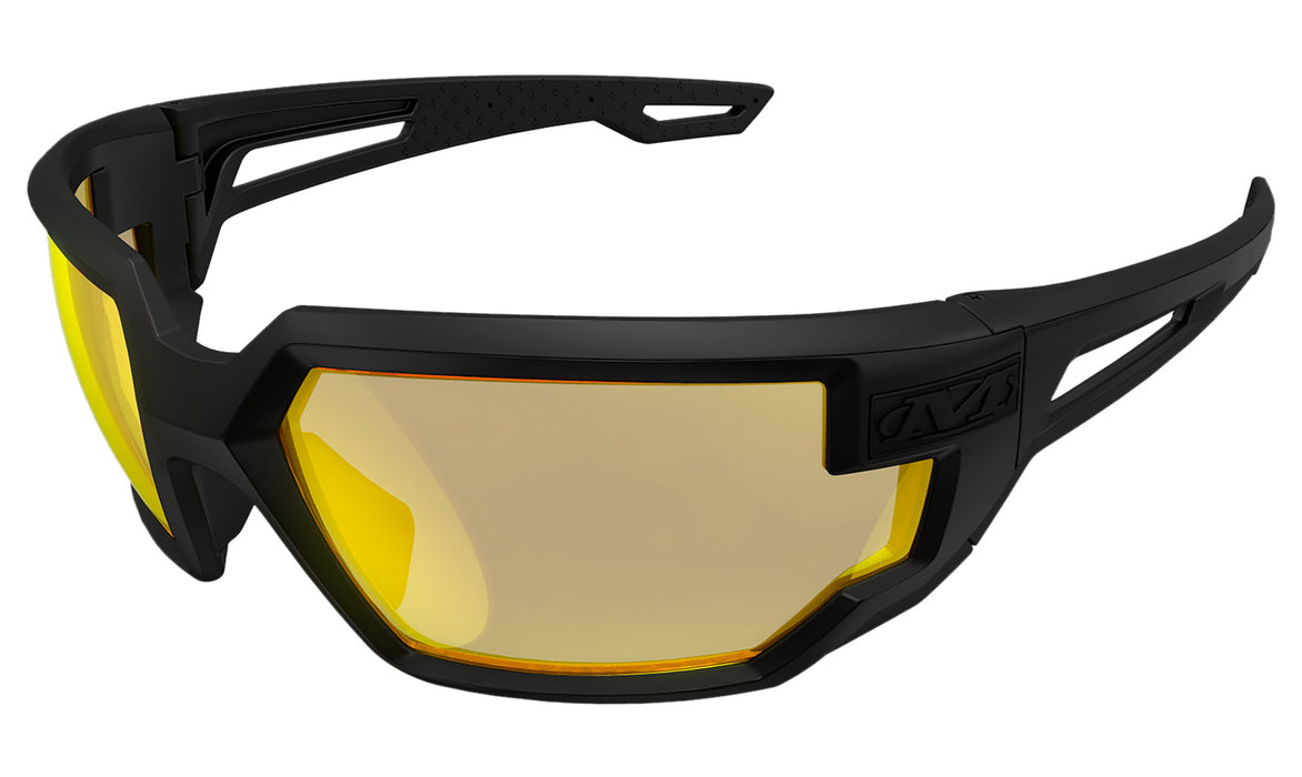 Mechanix Wear VXF30AFPU Type-X  OSFA Amber Lens Anti-Scratch Black Frame