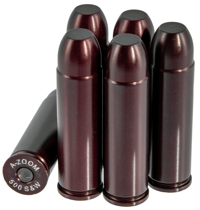 A-Zoom 16144 Revolver Snap Cap 500 S&W Mag Aluminum 6 Pack