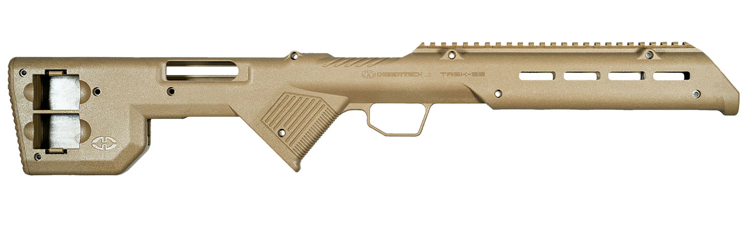 Desert Tech TRK22FDE TREK-22 Rifle Chassis Flat Dark Earth Synthetic Fixed Bullpup Fits Ruger 10/22 26.75" OAL