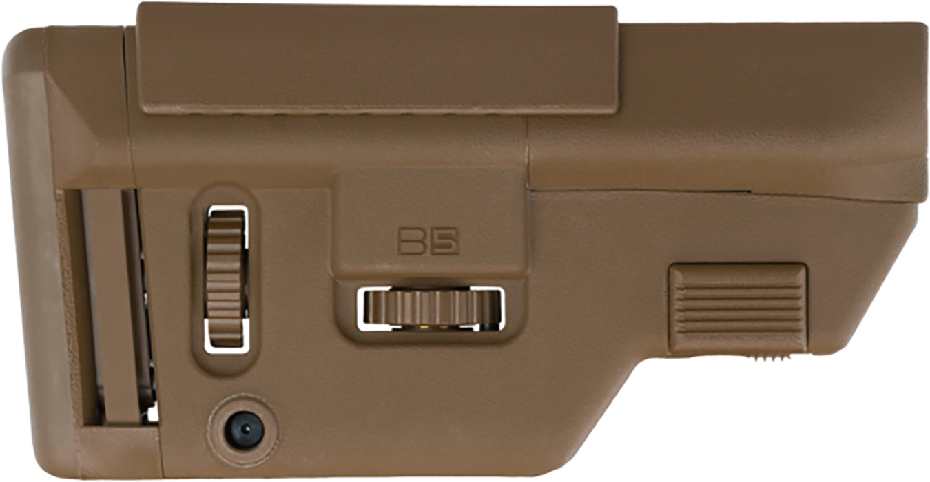 B5 Systems CPS1306 Precision  Coyote Brown Synthetic Adjustable with Cheek Riser Fits AR-Platform