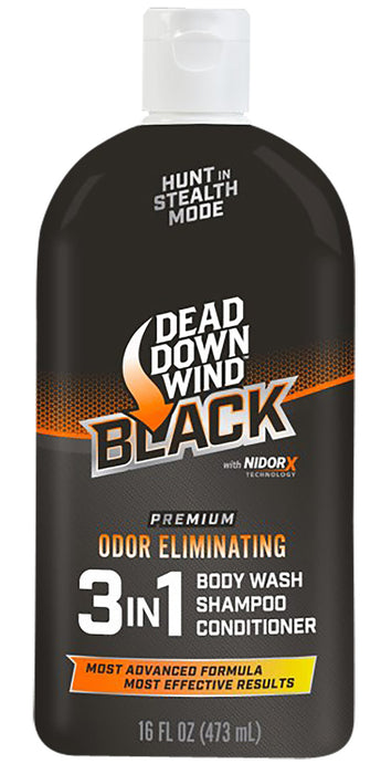 Dead Down Wind 127160 Black Premium 3-in-1 Combo Odor Eliminator 16 oz Squeeze Bottle