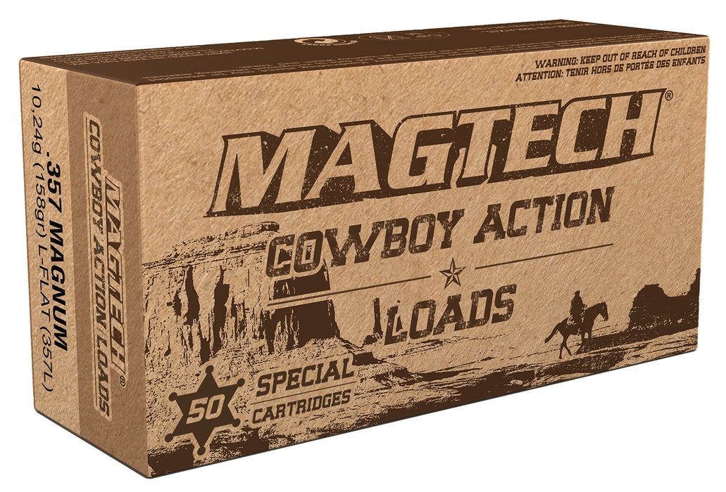 Magtech 357L Cowboy Action  357Mag 158gr Lead Flat Nose 50 Per Box/20 Case