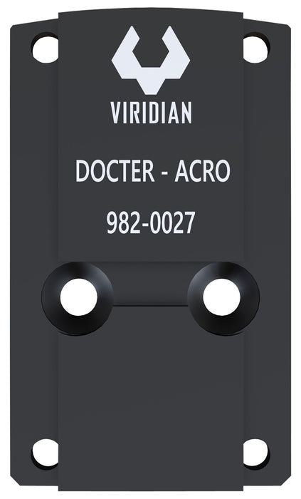 Viridian 9820027 RFX45 Docter Mounting Adapter  Black Anodized