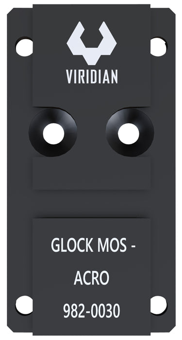 Viridian 9820030 RFX45 Glock MOS Mounting Adapter  Black Anodized