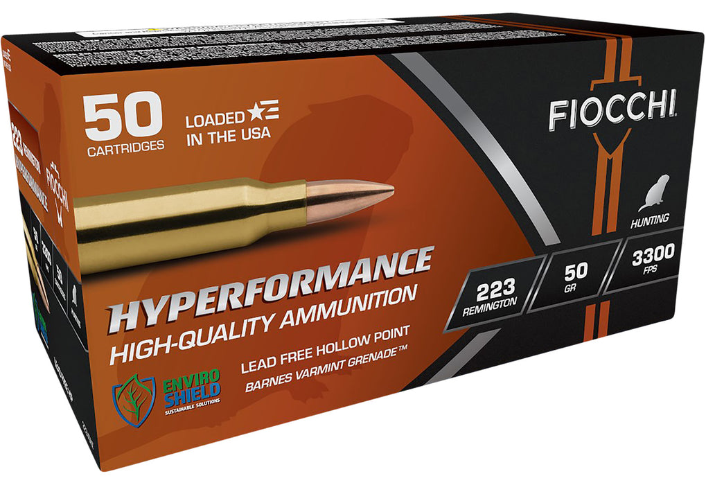 Fiocchi 223VGNT Hyperformance Hunting 223 Rem 50 gr 50 Per Box/ 10 Cs