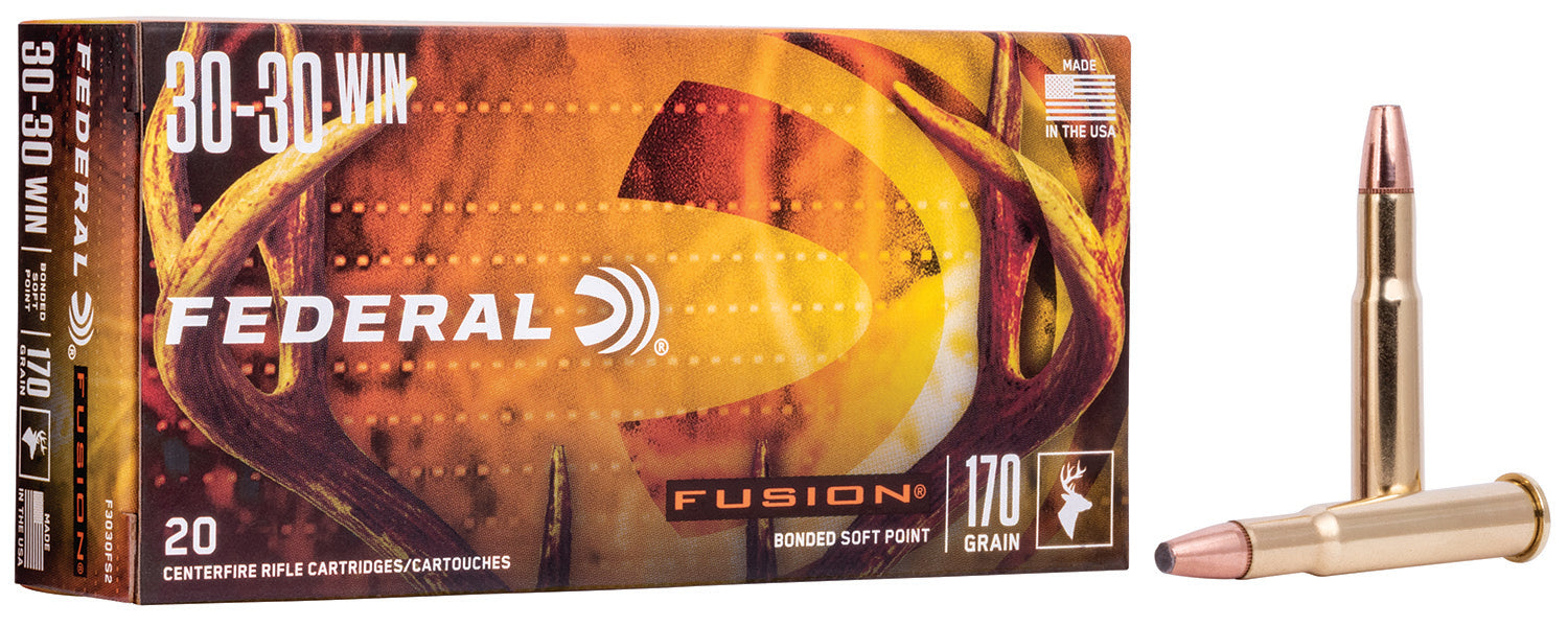 Federal F3030FS2 Fusion  30-30 Win 170 gr Fusion Soft Point 20 Per Box/10 Cs