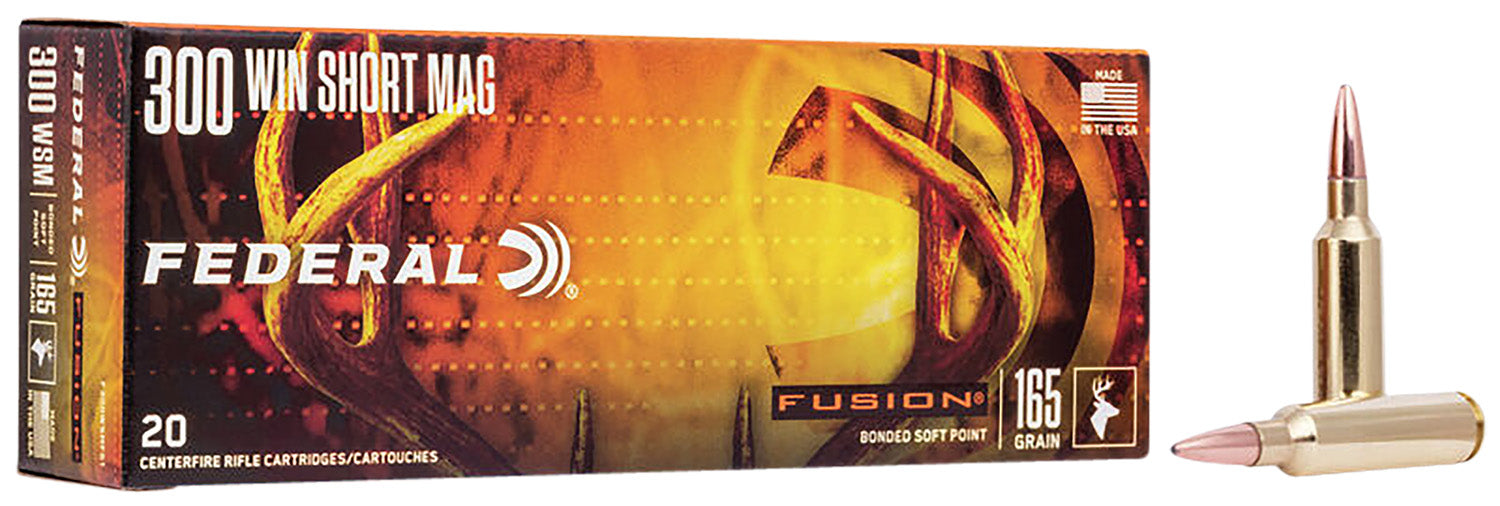 Federal F300WSMFS1 Fusion  300 WSM 165 gr Fusion Soft Point 20 Per Box/10 Cs