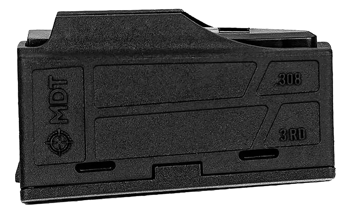 Mdt Sporting Goods Inc 105089BLK AICS Magazine  3rd Flush Fit 308/6.5 Creedmoor Short Action, Black Polymer Fits Some Chassis/Bottom Metal (MDT/XLR/KRG/GRS/CDI/Pacific Tool & Gauge)