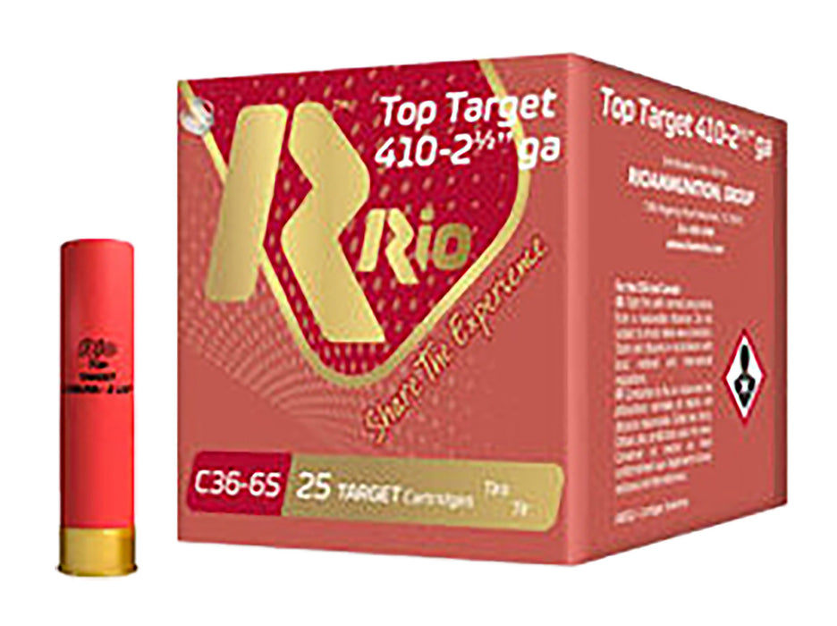 Rio Ammunition RC368 Top Target Training 410Gauge 2.50" 1/2oz 8Shot 25/10 *sold as a case