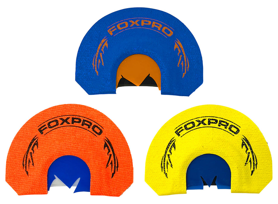 Foxpro CSSPURTKRCOMBO Spurtaker Combo Diaphragm Call Attracts Turkey Blue/Orange/Yellow 3 Pack