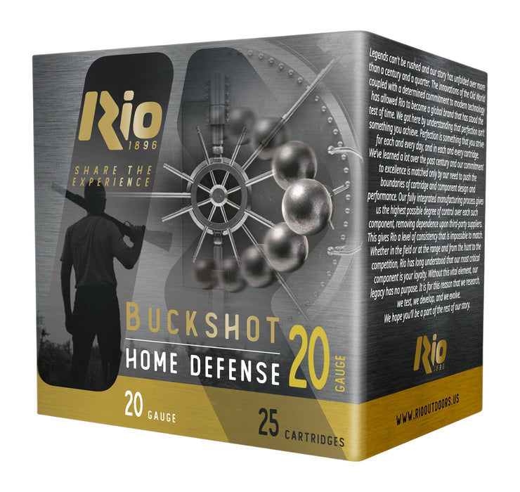 Rio Ammunition RB209 Royal Buck  20Gauge 2.75" 1 1/8oz 1Buck Shot 25 Per Box/10 Case