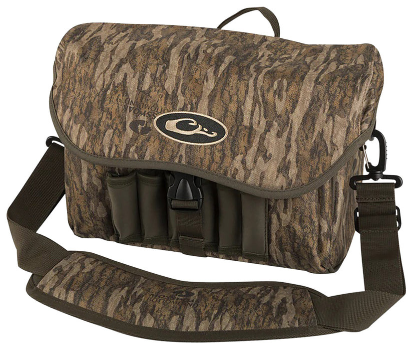 Drake Waterfowl DA1051006 Blind Bag Refuge Mossy Oak Bottomland, One Large Compartment, Waterproof, Exterior Shell Loops, Adj. Shoulder Strap