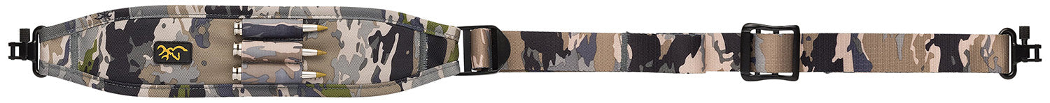 Browning 122195345 All Season  Ovix Camo, 26"- 40" OAL, Padded Shoulder Strap with Ammo Loops, Metal Sling Swivels