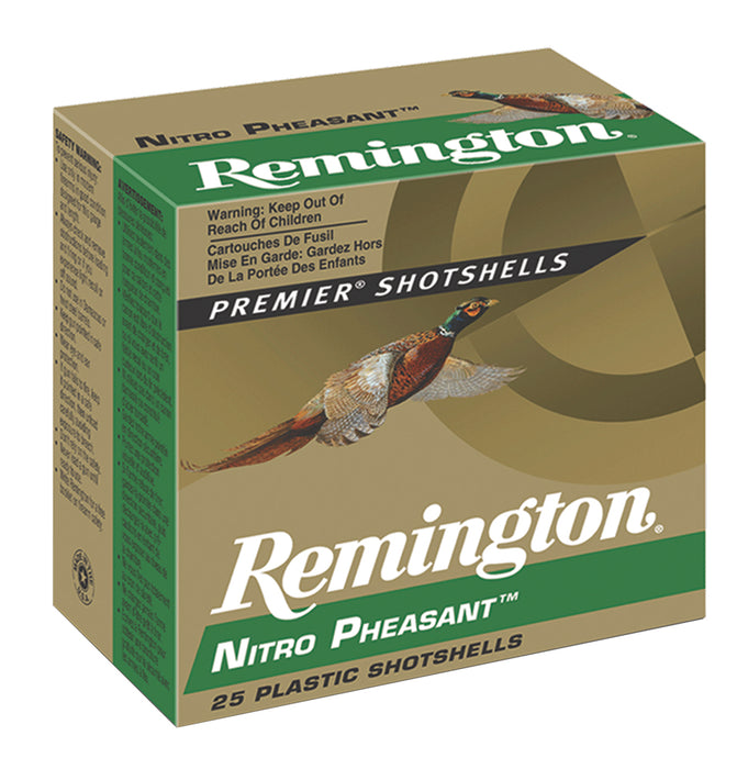 Remington Ammunition 28632 Premier Nitro Pheasant  12 Gauge 2.75" 1 3/8 oz 1300 fps 4 Shot 25 Bx/10 Cs