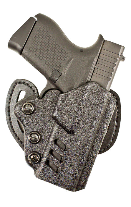 DeSantis Gunhide 042KAB2Z0 Facilitator  OWB Black Kydex Belt Slide Fits Glock 17/17 Gen5/22/31/47 Right Hand