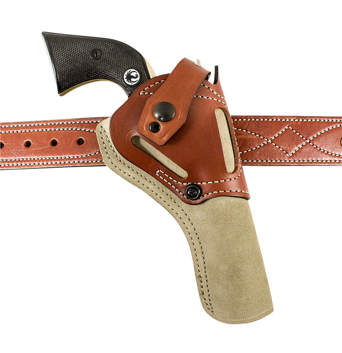 DeSantis Gunhide 189NJ3UZ0 Wild Hog  OWB Natural Leather Belt Fits Heritage Rough Rider 6.50 Ambidextrous