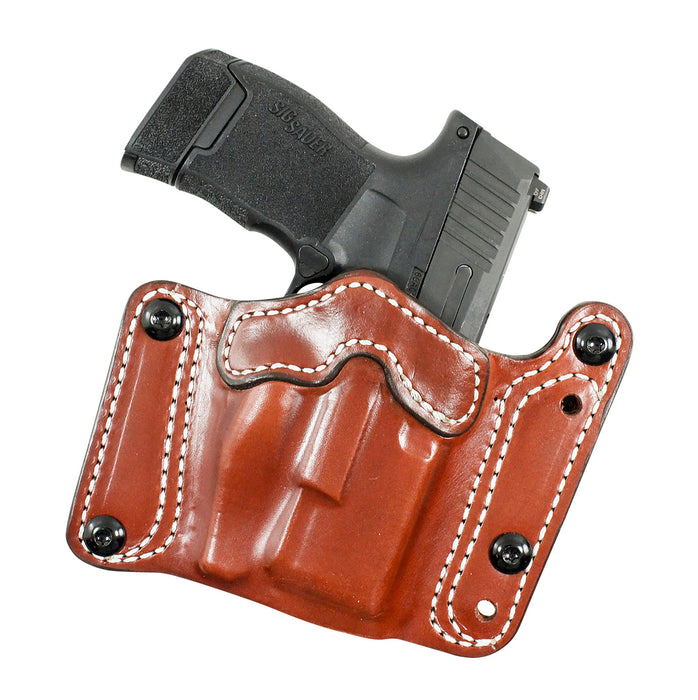 DeSantis Gunhide 194TJ8HZ0 Variable 194  OWB Tan Leather Fits Sig P320C/P250C Belt Clip Mount Ambidextrous